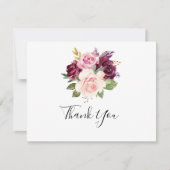 Rustikale Blumenzwiebeleien und botanische Foliage Dankeskarte (Vorderseite)