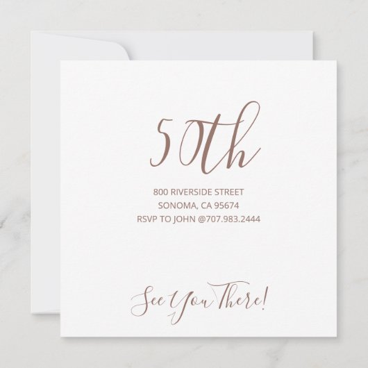 Rustikale Blumenzwiebelleuchten Geburtstagsparty Einladung (Rückseite)