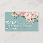 Rustikale Blumenzwiebeln Boho Chic Babydusche Buch Begleitkarte (Vorderseite)