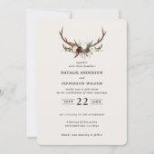 Rustikale Blumenzwiebeln und Junggeselle laden zur Save The Date (Vorderseite)