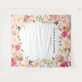 Rustikale Blumenzwiebelprop Hintergrund Wandteppich (Vorderseite (Horizontal))