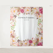 Rustikale Blumenzwiebelprop Hintergrund Wandteppich (Vorderseite)