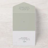 Rustikale Blumenzwiese All In One Einladung (Außenbereich)