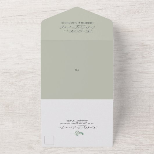 Rustikale Blumenzwiese All In One Einladung (Außenbereich)