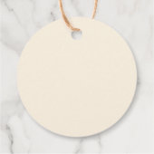 Rustikale Blumenzwiese Geschenkanhänger (Rückseite)