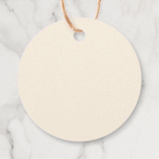 Rustikale Blumenzwiese Geschenkanhänger (Rückseite)