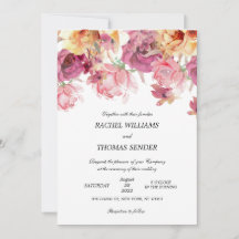 Rustikale Blumenzwiese Herbst Einladung zur Aquare