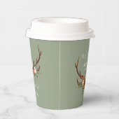 Rustikale Blumenzwiese Pappbecher (Rechts)