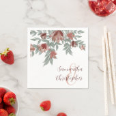 Rustikale Blumenzwiese Serviette (Beispiel)