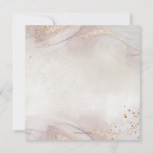 Rustikale Blush Rose Gold Tee Party Babydusche Einladung (Rückseite)