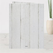 Rustikale Blush Wasserfarbe Blumenzwiebelblüte Hoc Dankeskarte (Rückseite)