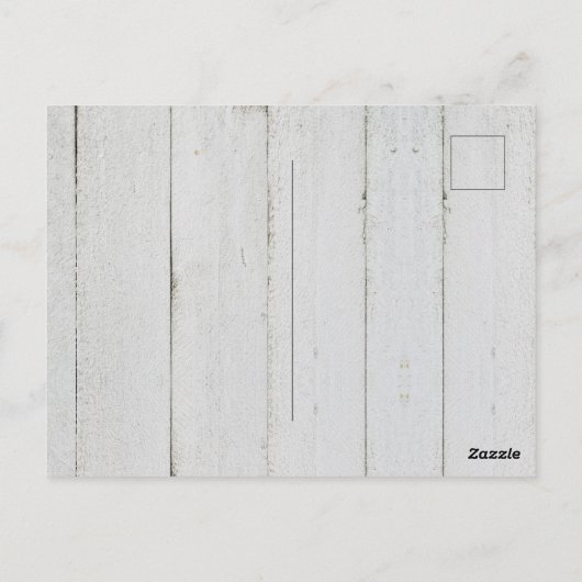 Rustikale Blush Wasserfarbe Blumenzwiebelblüte Hoc Postkarte (Rückseite)