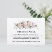 Rustikale Blush Wedding Wunschkarte RSVP Karte (Stehend Vorderseite)