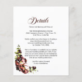 Rustikale Blüte auf einer Hochzeit (Rückseite)