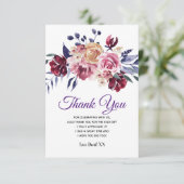 rustikale Blüte, Blume danke Karte (Stehend Vorderseite)