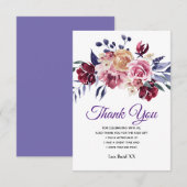 rustikale Blüte, Blume danke Karte (Vorne/Hinten)