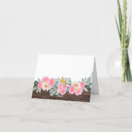 Rustikale Blüte geklappt Dankeschön Karte