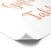 Rustikale Blüte ist nicht ihr ein Geschenktisch Poster (Ecke)