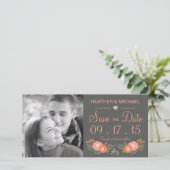 Rustikale Blüte Save the Date (Stehend Vorderseite)