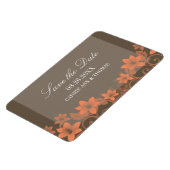 Rustikale Blüte Speichern Sie das Datum Magnet, Ko Magnet (Linke Seite)