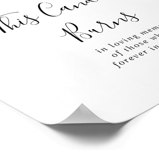 Rustikale Blüte und Botanisch Diese Kerze Burns Ze Poster (Ecke)