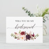 Rustikale Blüte Werden Sie mein Ehrengast-2 sein Einladung (Stehend Vorderseite)