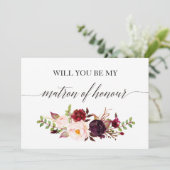 Rustikale Blüte Werden Sie mein Ehrengast-2 sein Einladung (Stehend Vorderseite)