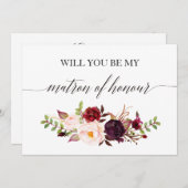 Rustikale Blüte Werden Sie mein Ehrengast-2 sein Einladung (Vorne/Hinten)