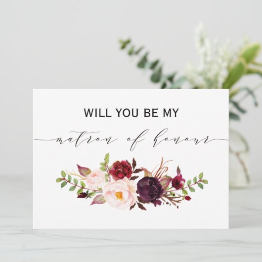 Rustikale Blüte Werden Sie mein Ehrengast sein Einladung (Stehend Vorderseite)