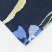 Rustikale Blüten: botanische Illustration. Fleecedecke (Ecke)