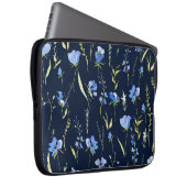 Rustikale Blüten: botanische Illustration. Laptopschutzhülle (Vorne Rechts)