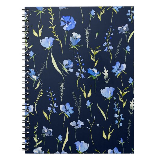 Rustikale Blüten: botanische Illustration. Notizblock (Vorderseite)