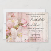 Rustikale Blüten | Cherry Blossom Wedding Einladung (Vorderseite)