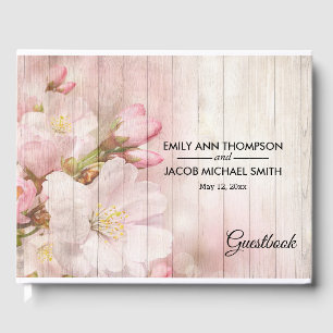 Rustikale Blüten   Cherry Blossom Wedding Gästebuch