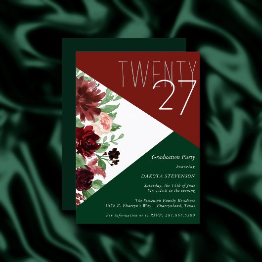 Rustikale Blüten | Colorblock Terracotta und Marsa Einladung