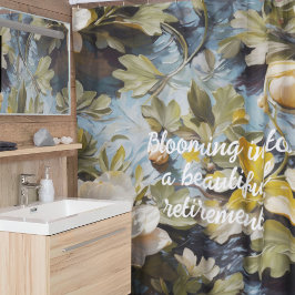 Rustikale Blüten für ihre individuelle Altersvorso Duschvorhang