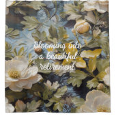 Rustikale Blüten für ihre individuelle Altersvorso Duschvorhang (Vorderseite)