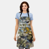 Rustikale Blüten für ihre individuelle Altersvorso Schürze (Getragen)