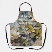 Rustikale Blüten für ihre individuelle Altersvorso Schürze (Vorderseite)