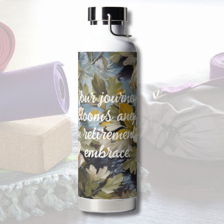 Rustikale Blüten für ihre individuelle Altersvorso Trinkflasche