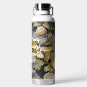 Rustikale Blüten für ihre individuelle Altersvorso Trinkflasche (Rückseite)