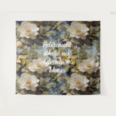 Rustikale Blüten für ihre individuelle Altersvorso Wandteppich (Vorderseite (Horizontal))