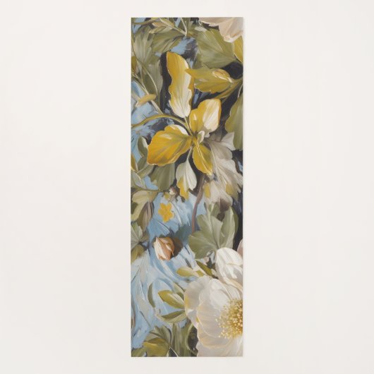 Rustikale Blüten für ihre individuelle Altersvorso Yogamatte (Rückseite)