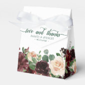 Rustikale Blüten | Terracotta Marsala Liebe und Da Geschenkschachtel (Vorderseite)