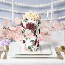 Rustikale Blüten | Terracotta und Marsala Rote Flo Geschenkschachtel