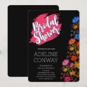 Rustikale Blüten und verborgene Träume Einladung (Vorne/Hinten)