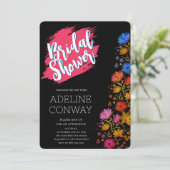 Rustikale Blüten und verborgene Träume Einladung (Stehend Vorderseite)