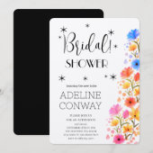 Rustikale Blüten und verborgene Träume Einladung (Vorne/Hinten)