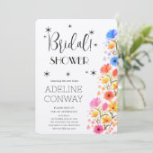 Rustikale Blüten und verborgene Träume Einladung (Stehend Vorderseite)