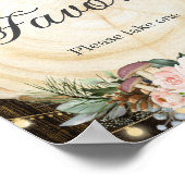 Rustikale Blütenblüte, verzauberte Waldliebhaber - Poster (Ecke)